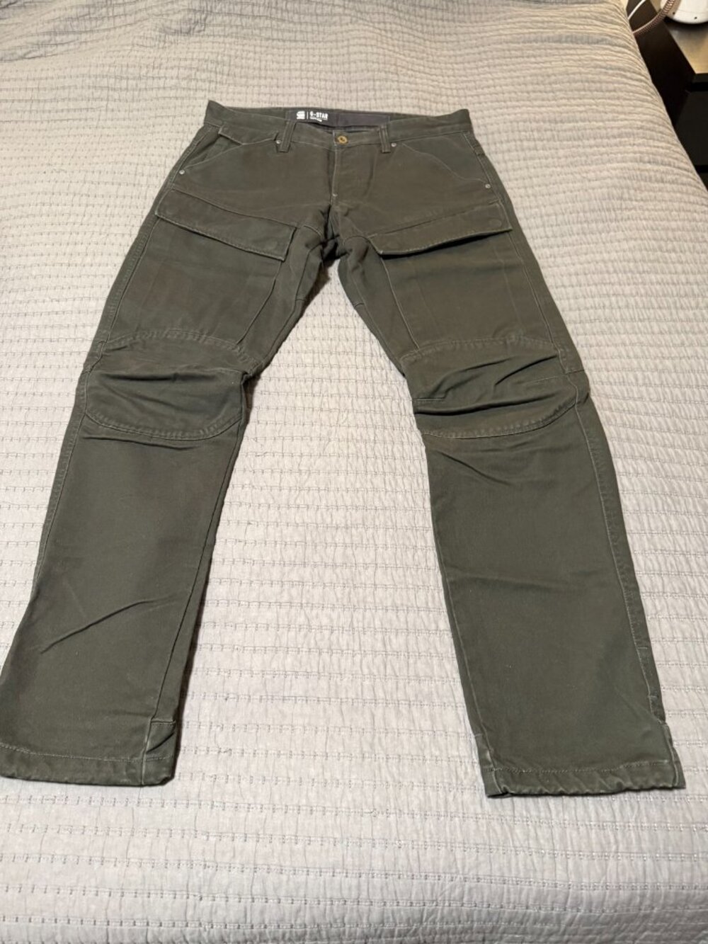 G-Star Raw Tapered Cargo Pants Olive Green 32x32